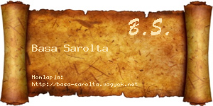 Basa Sarolta névjegykártya